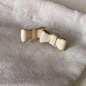 Kate Spade Ivory Bow Earrings